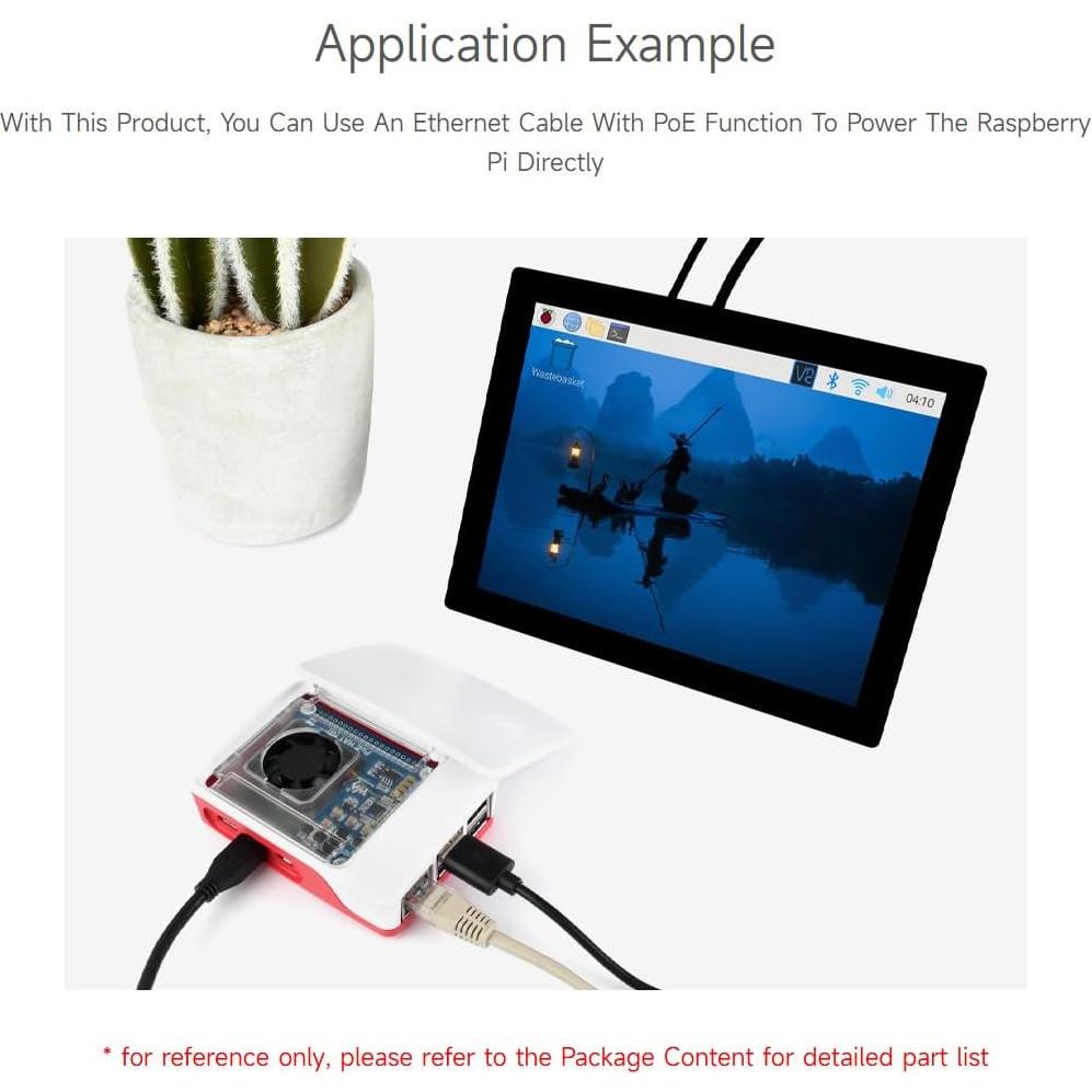 Waveshare PoE HAT (G) para Raspberry Pi 5, 5V 5A, 2PCS