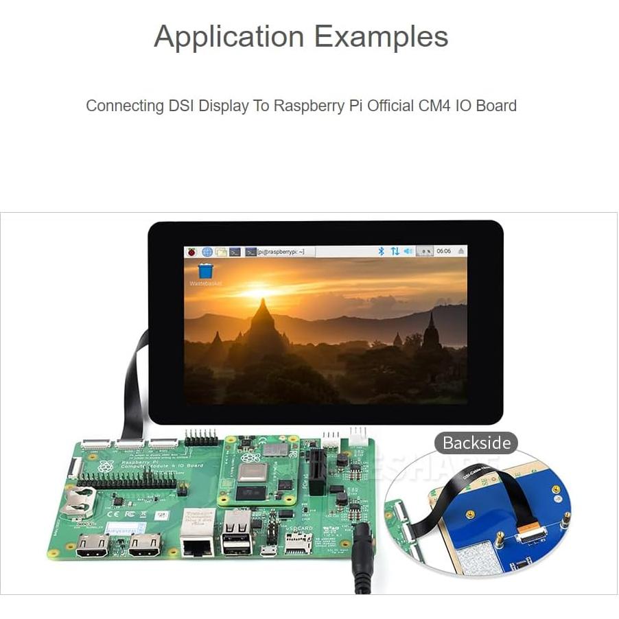 Cable DSI Flexible 15cm Waveshare 22 a 15 Pines para Raspberry Pi