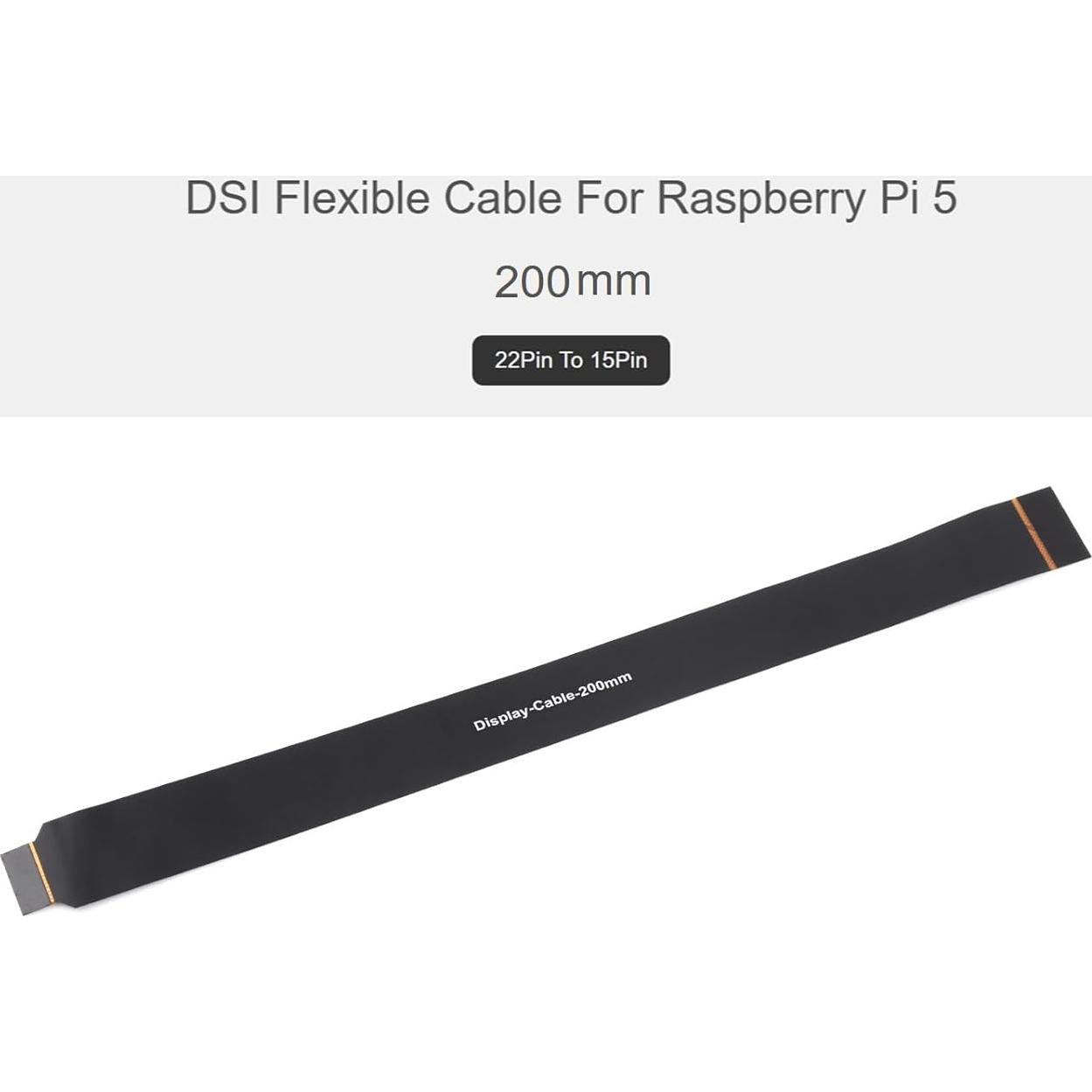 Cable Flexible DSI FPC Waveshare 200mm para Raspberry Pi 5