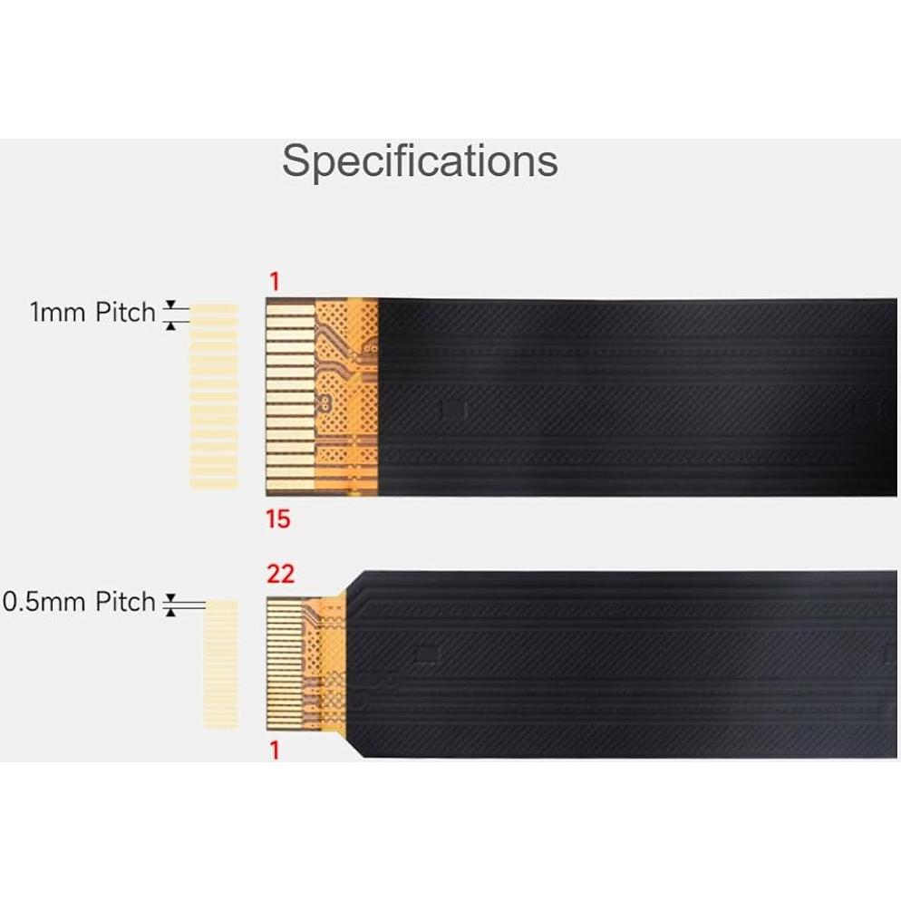 Cable Flexible DSI FPC Waveshare 200mm para Raspberry Pi 5
