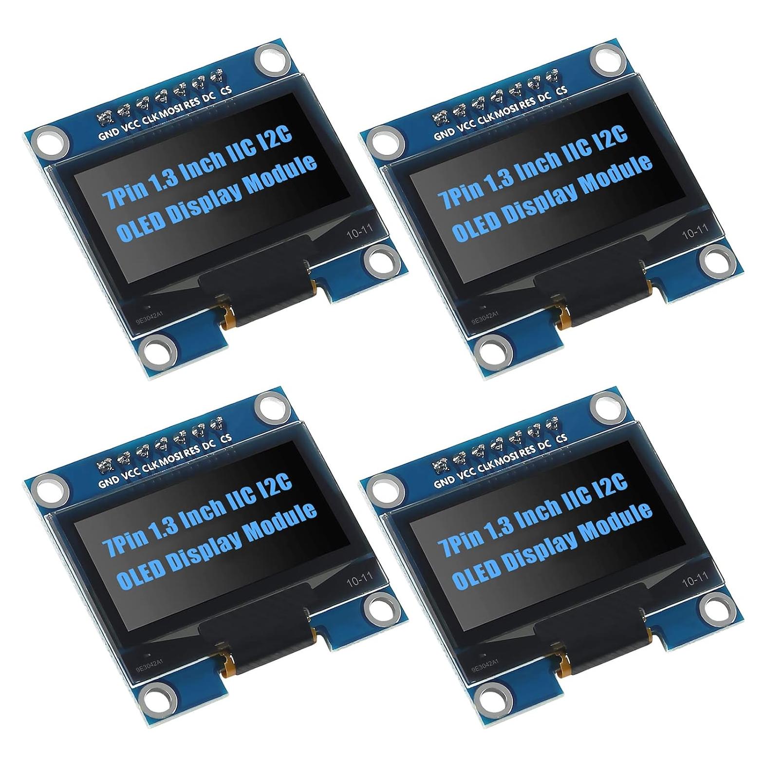 4 Módulos Pantalla OLED 1.3" Coliao 128x64 SPI Azul