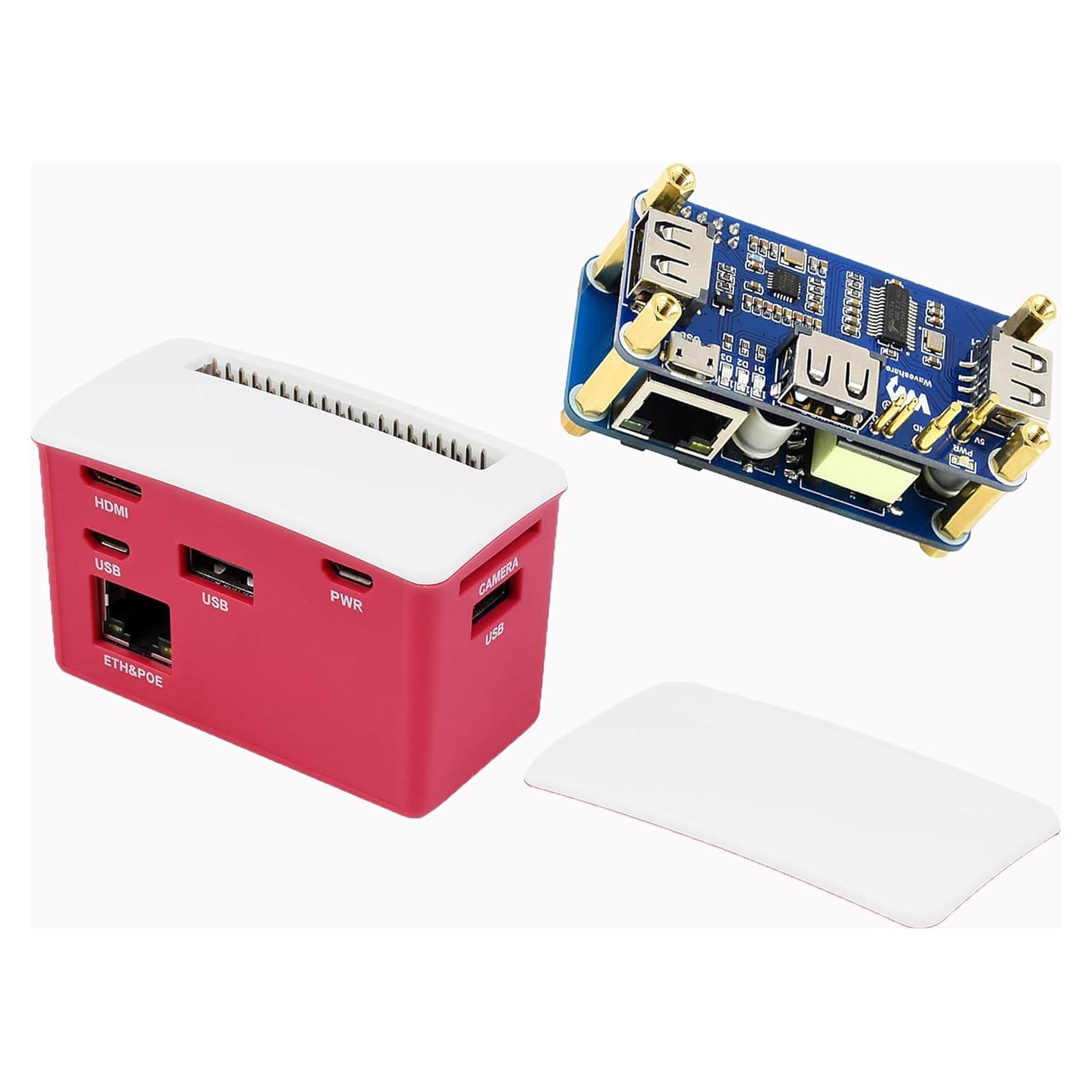 HAT PoE Ethernet USB HUB Waveshare para Raspberry Pi Zero