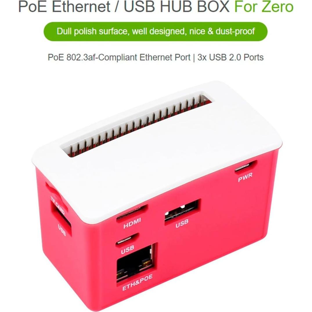 HAT PoE Ethernet USB HUB Waveshare para Raspberry Pi Zero
