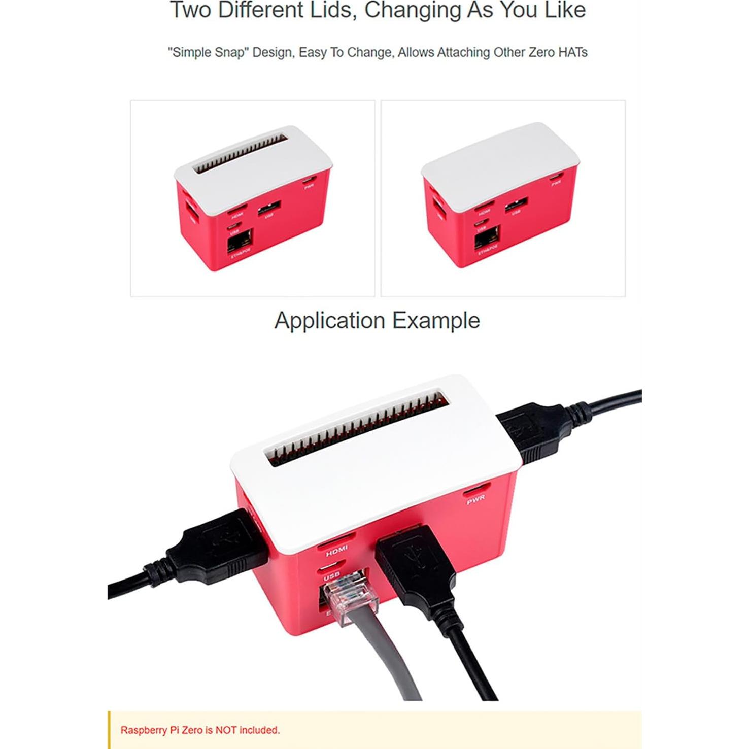 HAT PoE Ethernet USB HUB Waveshare para Raspberry Pi Zero