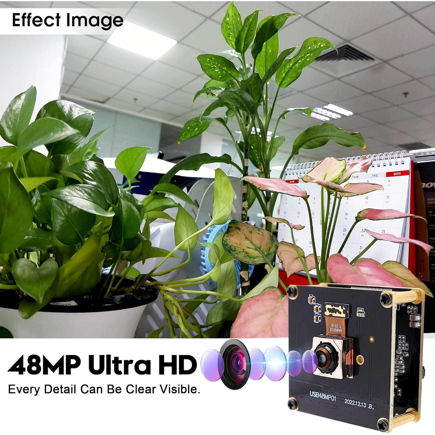 Cámara USB 48MP IFWATER con Enfoque Automático Rápido