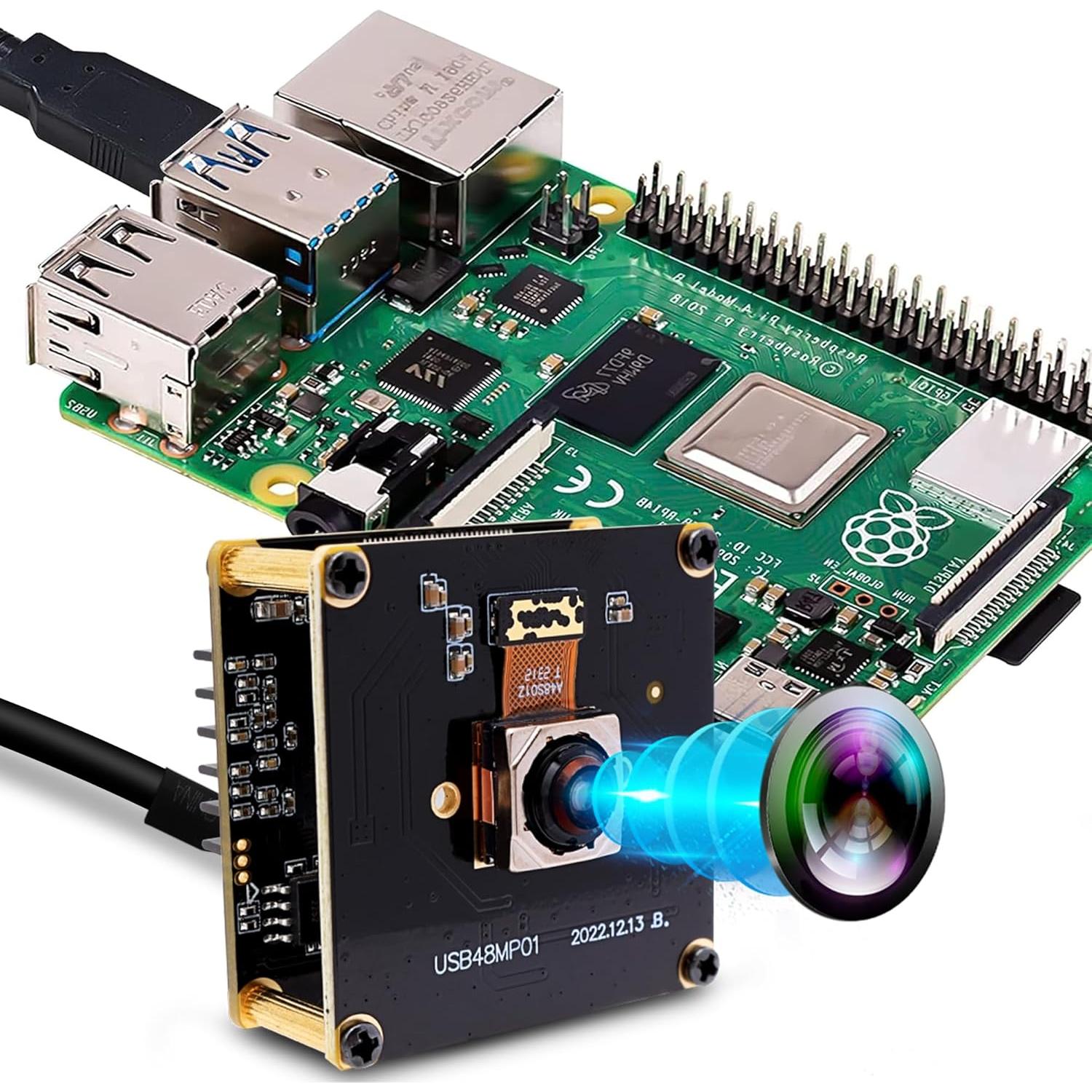 Cámara USB 48MP IFWATER con Enfoque Automático Rápido