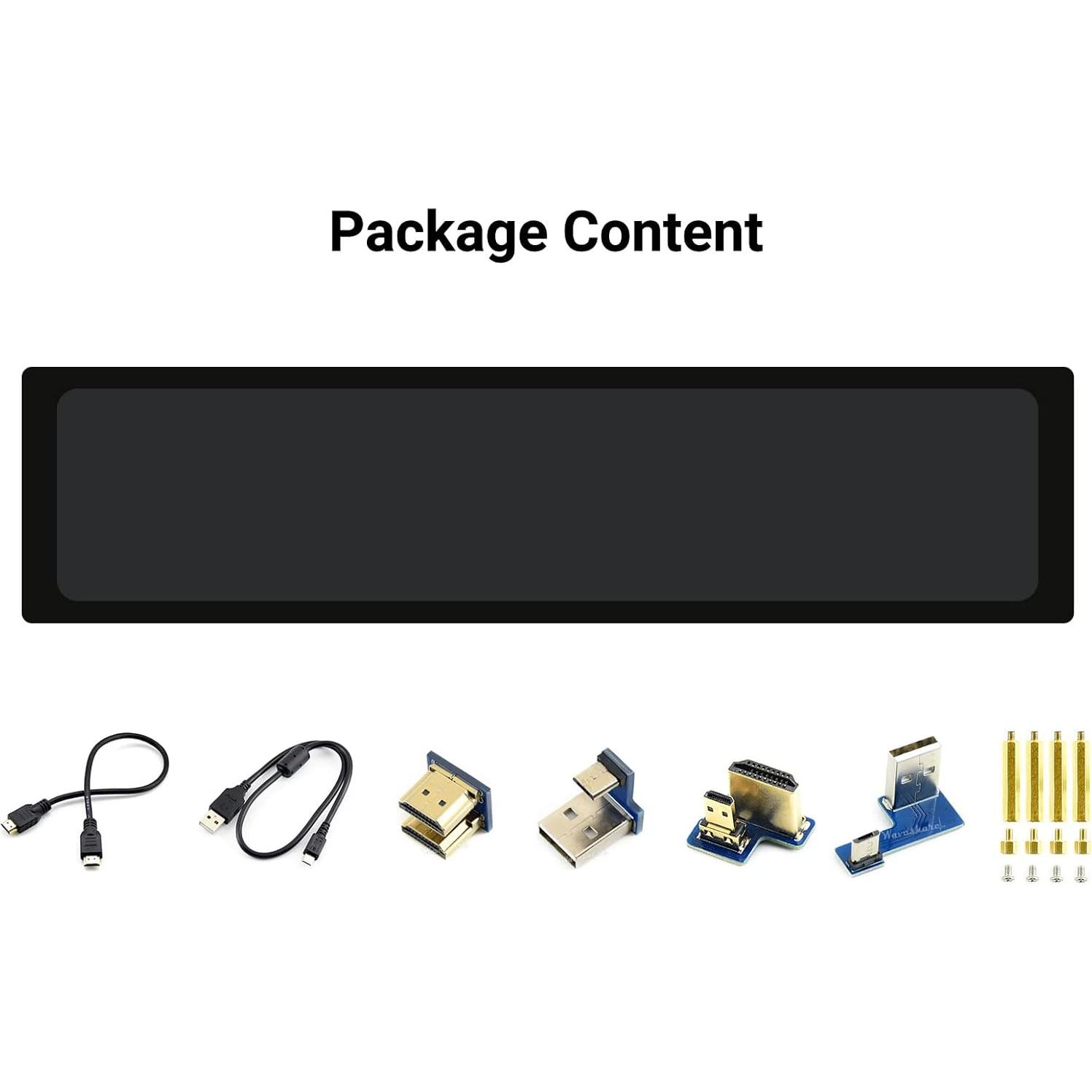 Pantalla LCD Táctil 11.9" Waveshare HDMI 320x1480 IPS