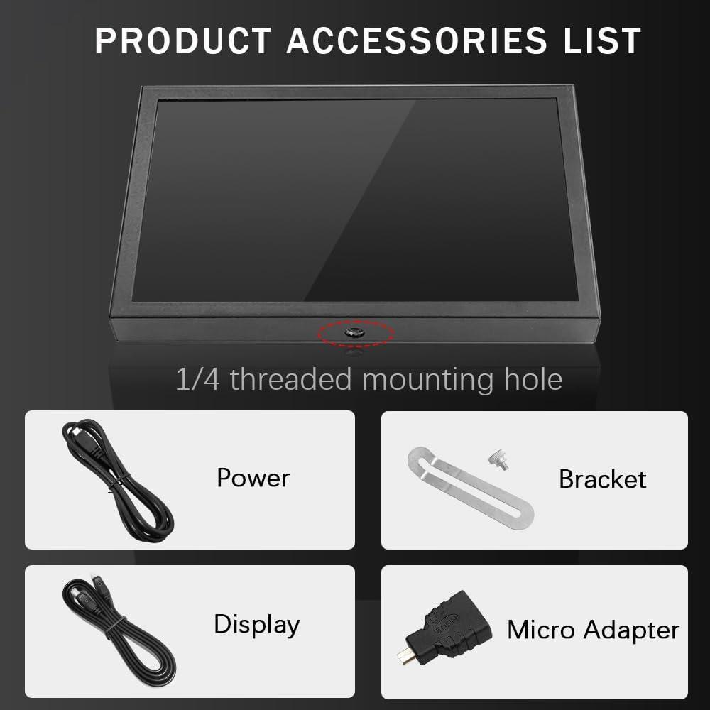 Pantalla LCD 7" JLTTEK 1024x600 HDMI para Raspberry Pi