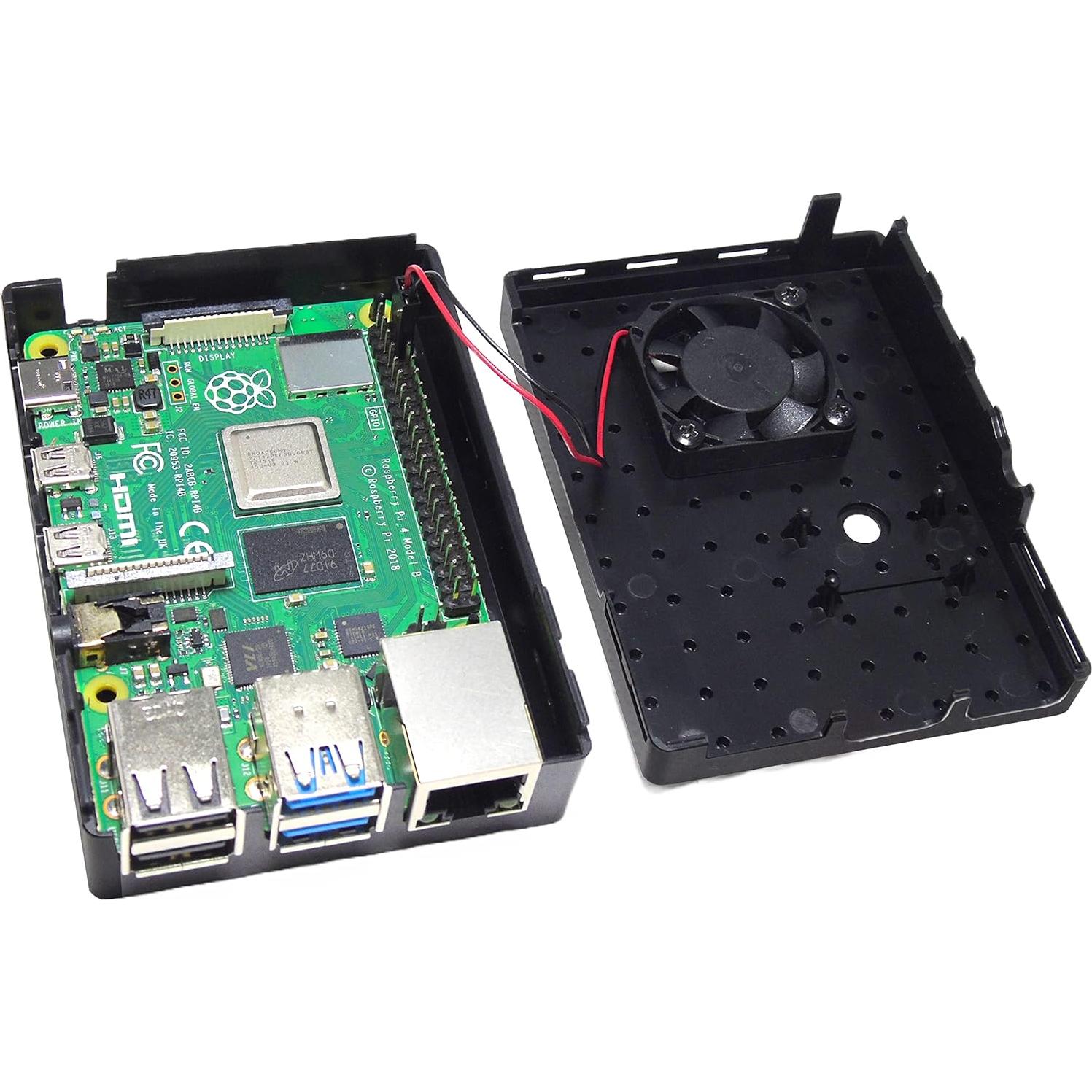 Caja para Raspberry Pi 4B Multicomp PRO RP5 Negra