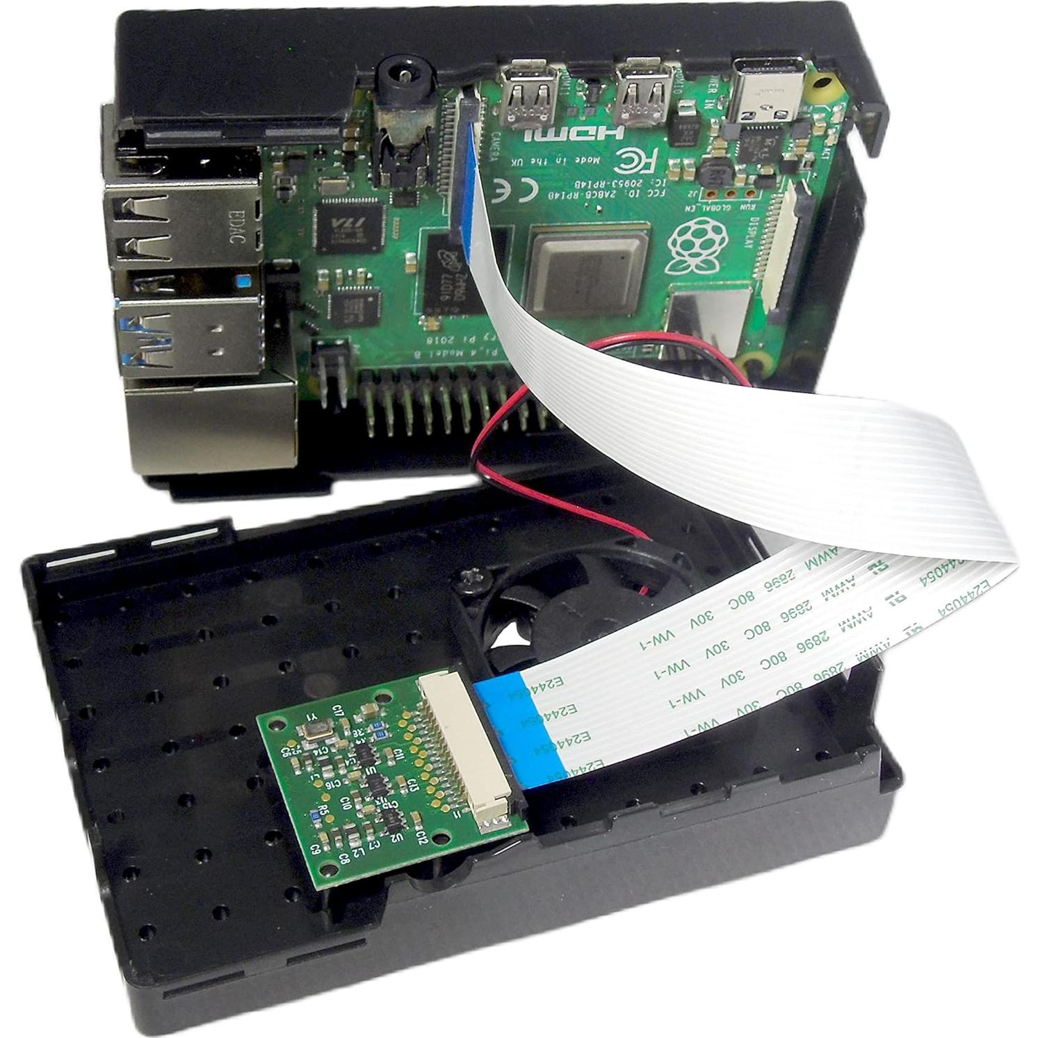 Caja para Raspberry Pi 4B Multicomp PRO RP5 Negra