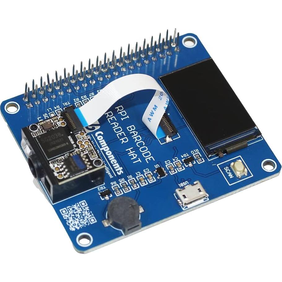 HAT de Código de Barras SB Components para Raspberry Pi 4B/3B+