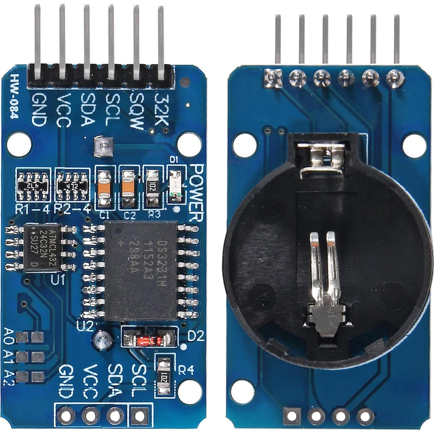 6 Módulos de Reloj en Tiempo Real DS3231 JUZITAO con Cables