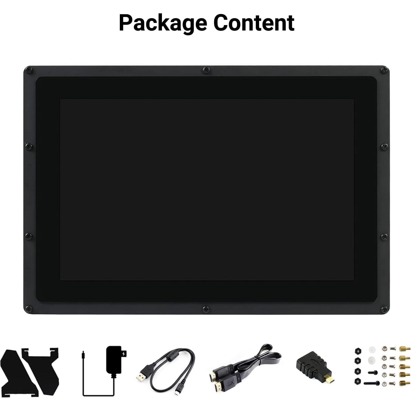 Pantalla LCD táctil 10.1" Waveshare 1280x800 HDMI con estuche