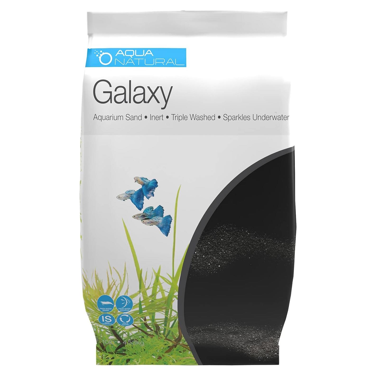 Sustrato Arena Negra Galaxy 9kg para Acuarios y Terrarios