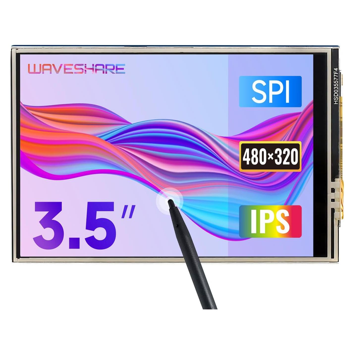 Pantalla táctil resistiva 3.5" Waveshare para Raspberry Pi