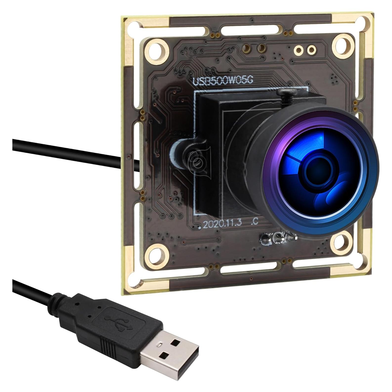 Cámara Web USB 5MP ALPCAM con Lente Ojo de Pez 170°