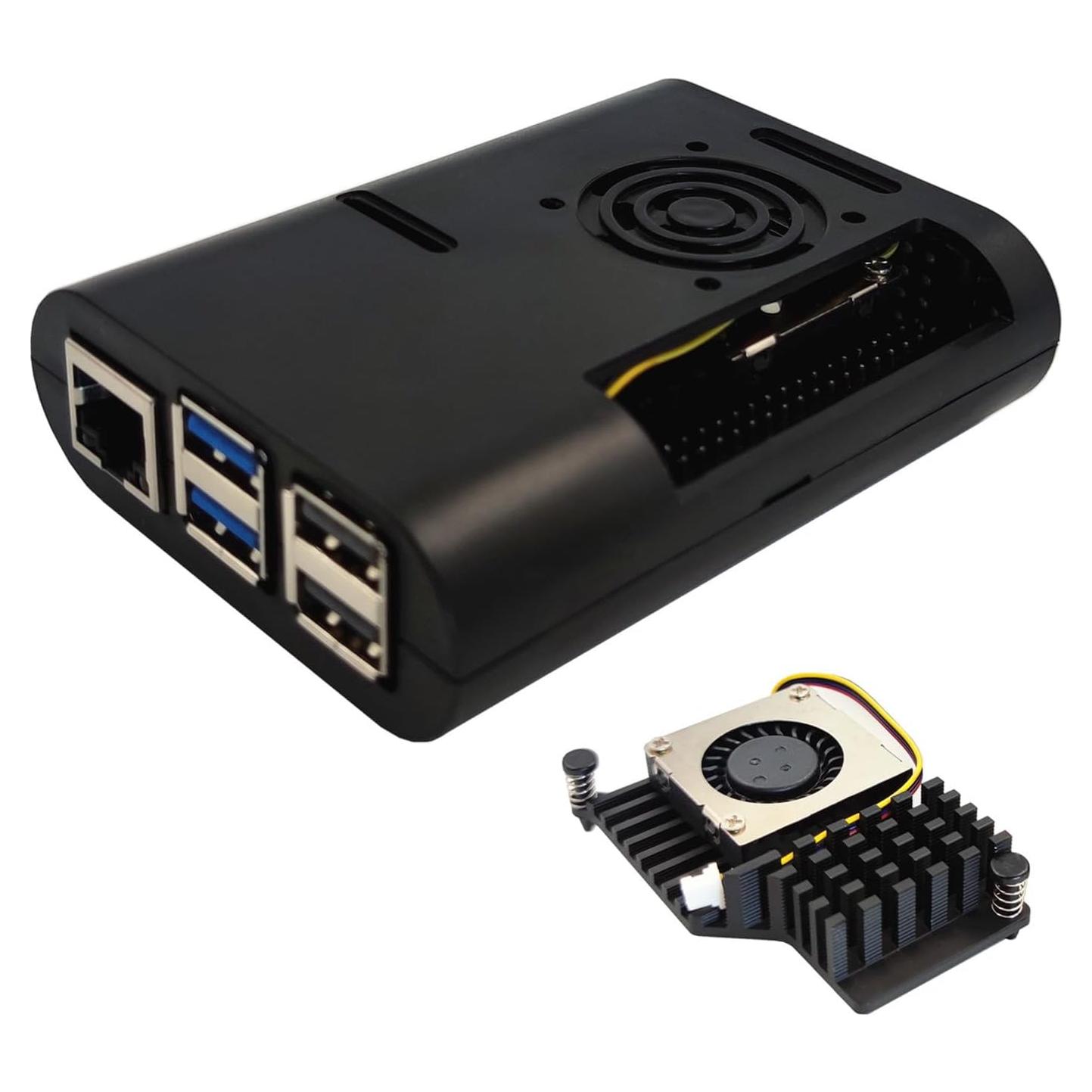 Caja para Raspberry Pi 5 WEIYIXING con enfriador activo