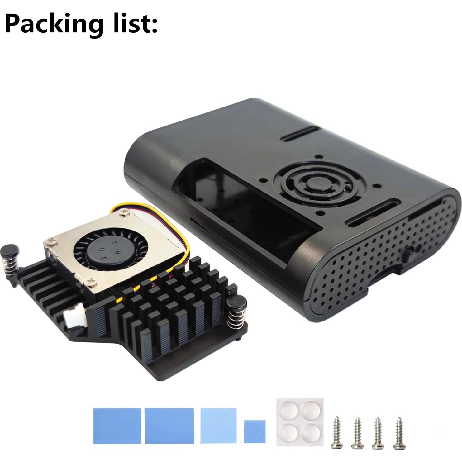 Caja para Raspberry Pi 5 WEIYIXING con enfriador activo