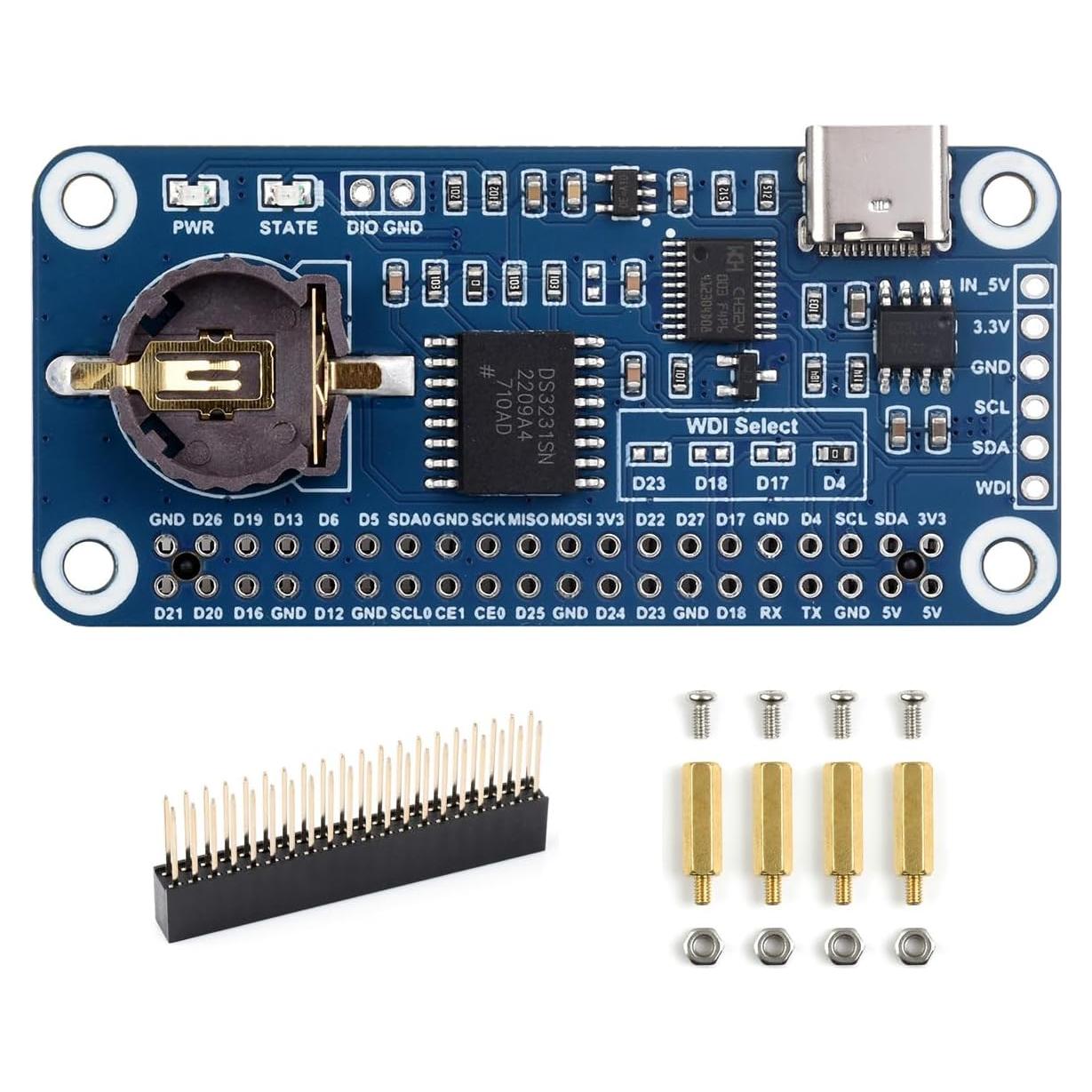 RTC WatchDog HAT Waveshare para Raspberry Pi y Jetson Nano