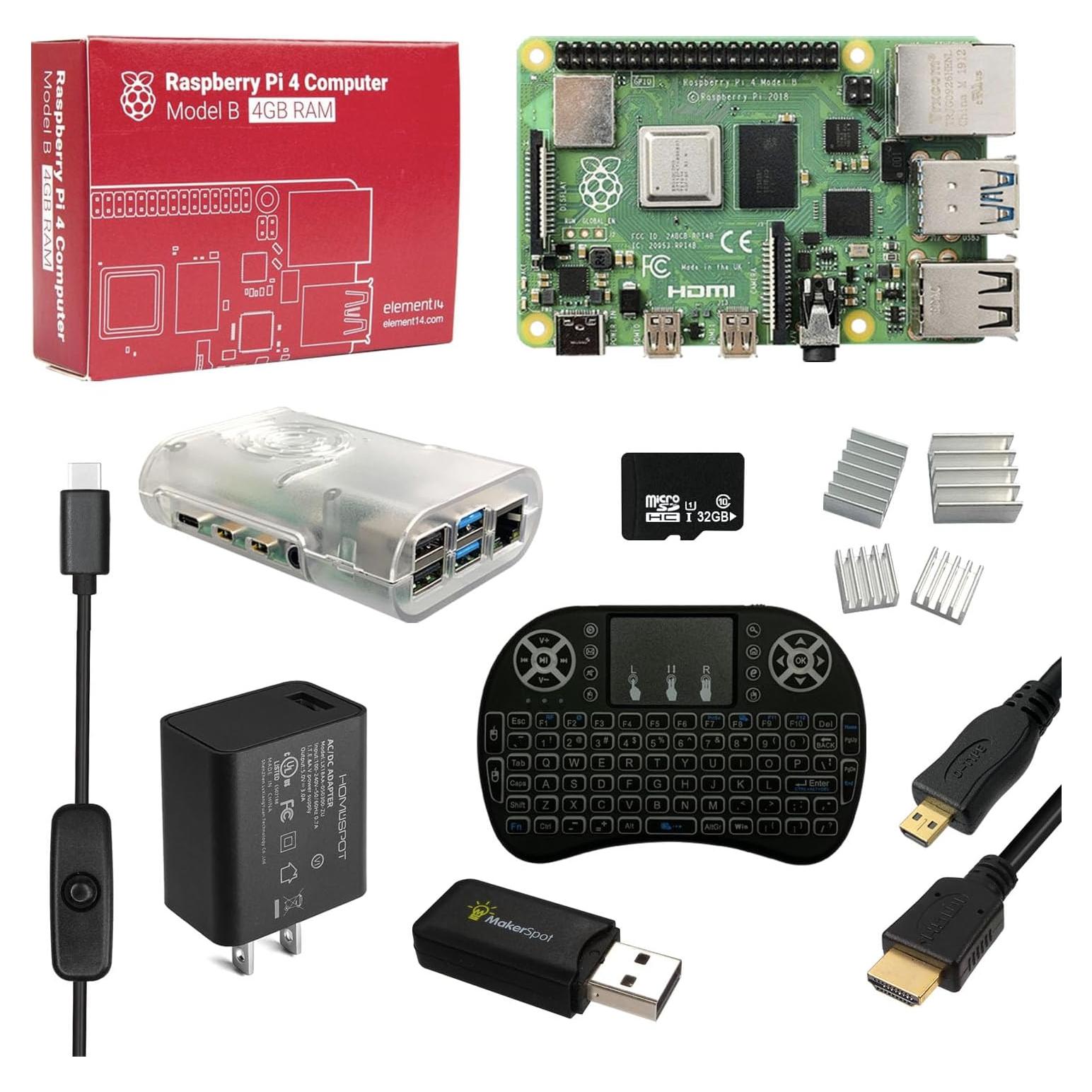 Kit Raspberry Pi 4 Modelo B 4GB con accesorios completos