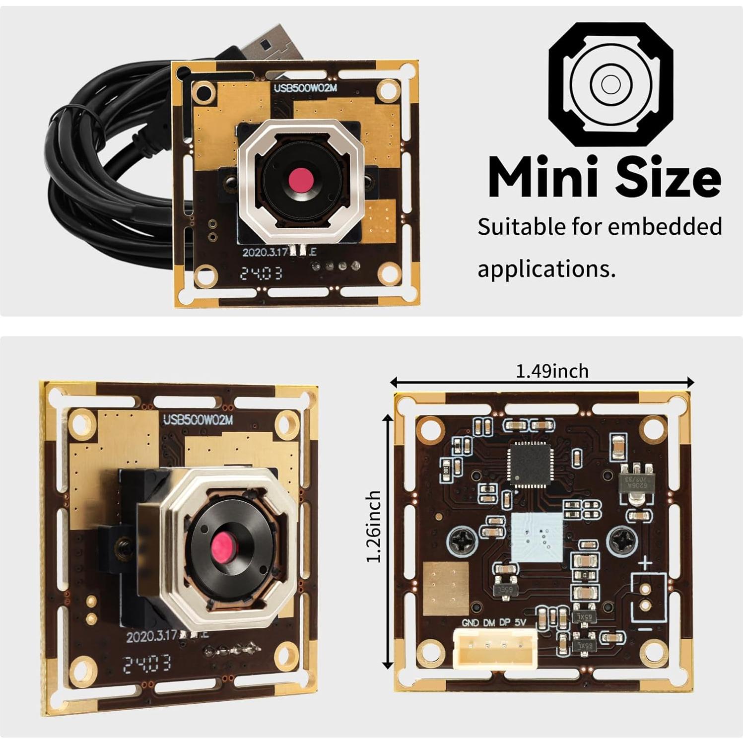 Cámara USB 5MP Hotpet con Autofoco y 60 Grados de Ángulo
