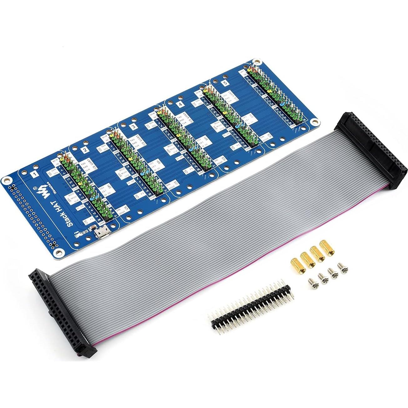Kit de Expansión I/O Waveshare Stack HAT para Raspberry Pi