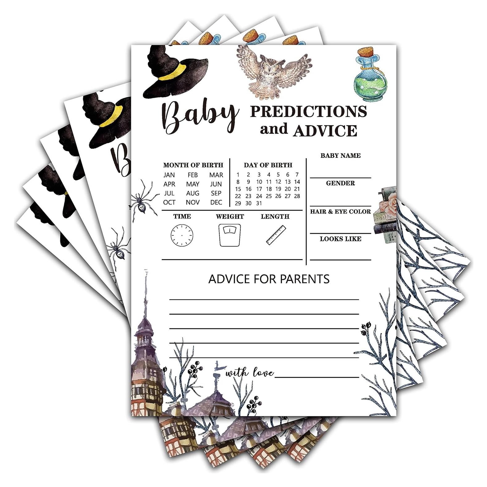 Juego de Fiesta Baby Shower ONDTOM 30 Tarjetas Mágicas