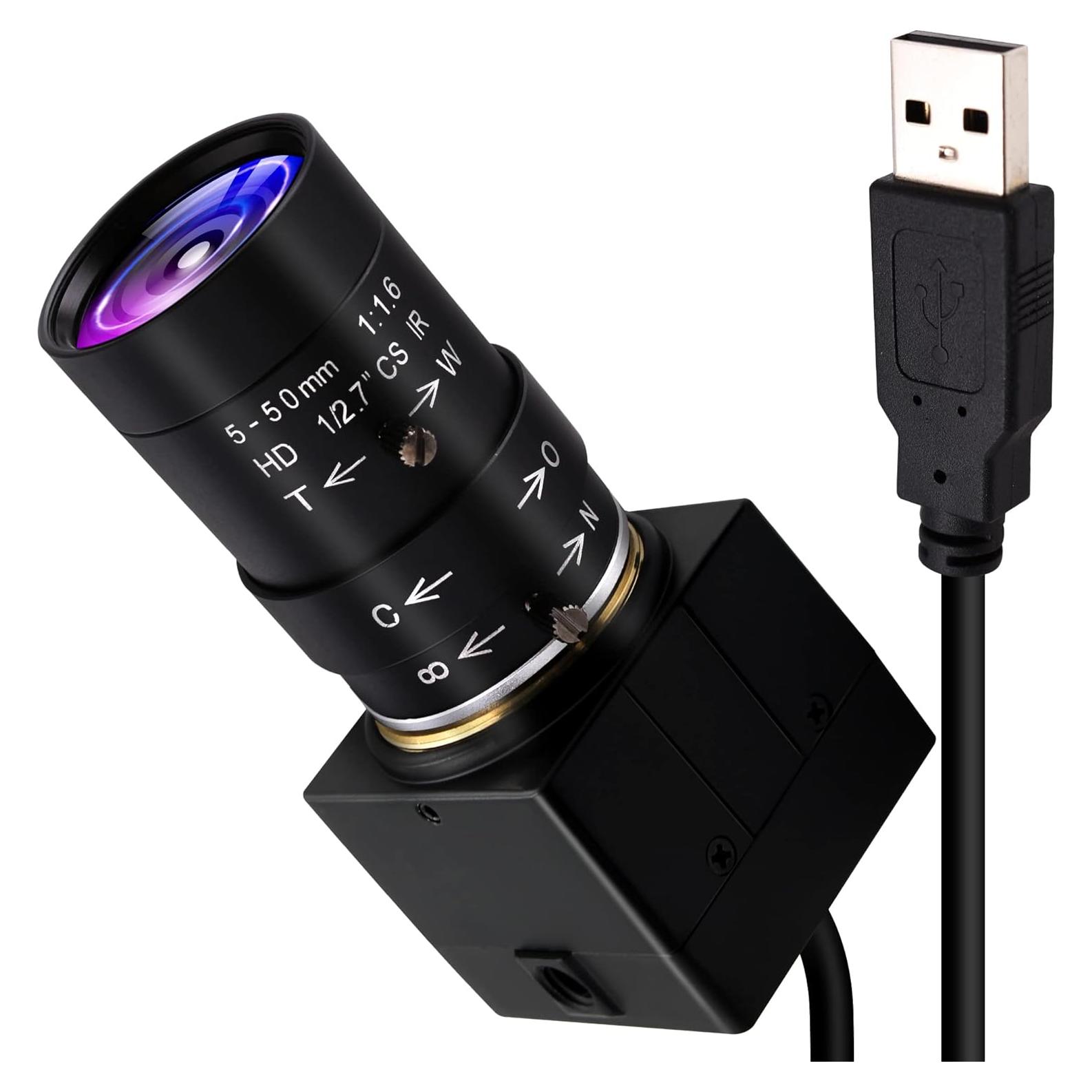 Cámara USB ALPCAM 2MP Full HD 1080P Lente Varifocal 5-50mm