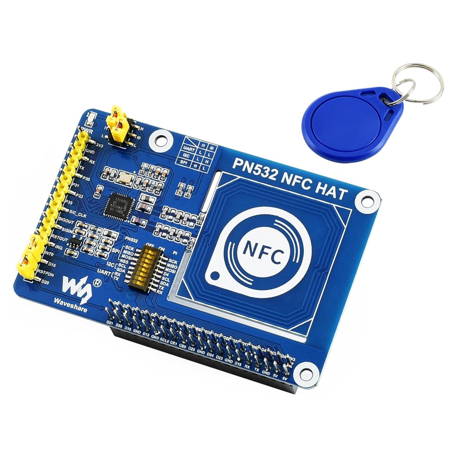 PN532 NFC HAT UeeKKoo para Raspberry Pi - Soporta I2C, SPI, UART