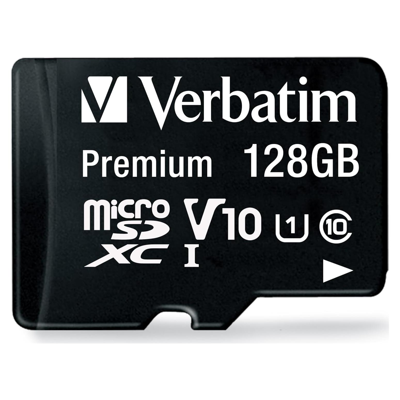 Tarjeta de Memoria microSDXC Verbatim 128GB UHS-I V10 Clase 10