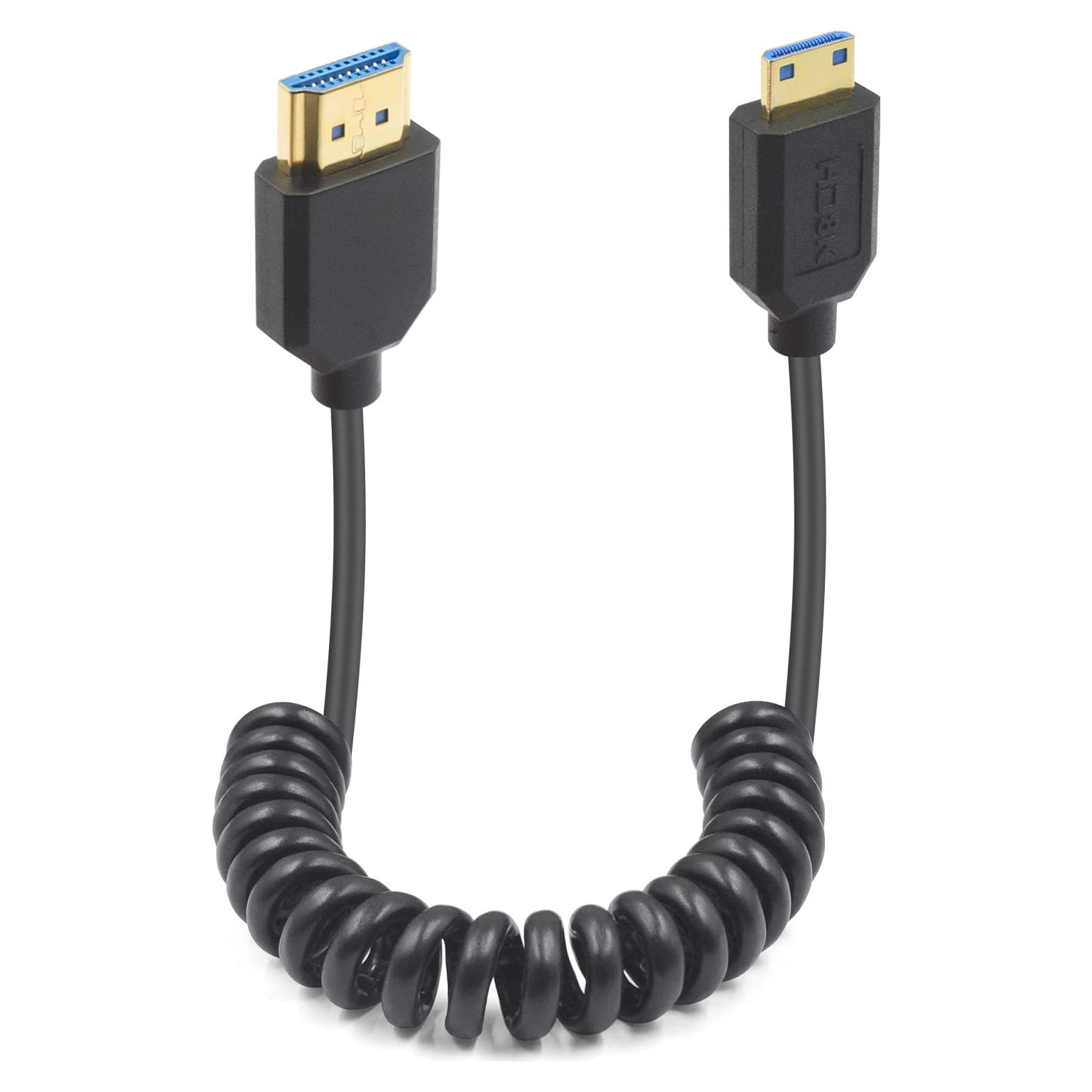 Cable Mini HDMI a HDMI Duttek 8K 48Gbps 1.2m Flexible