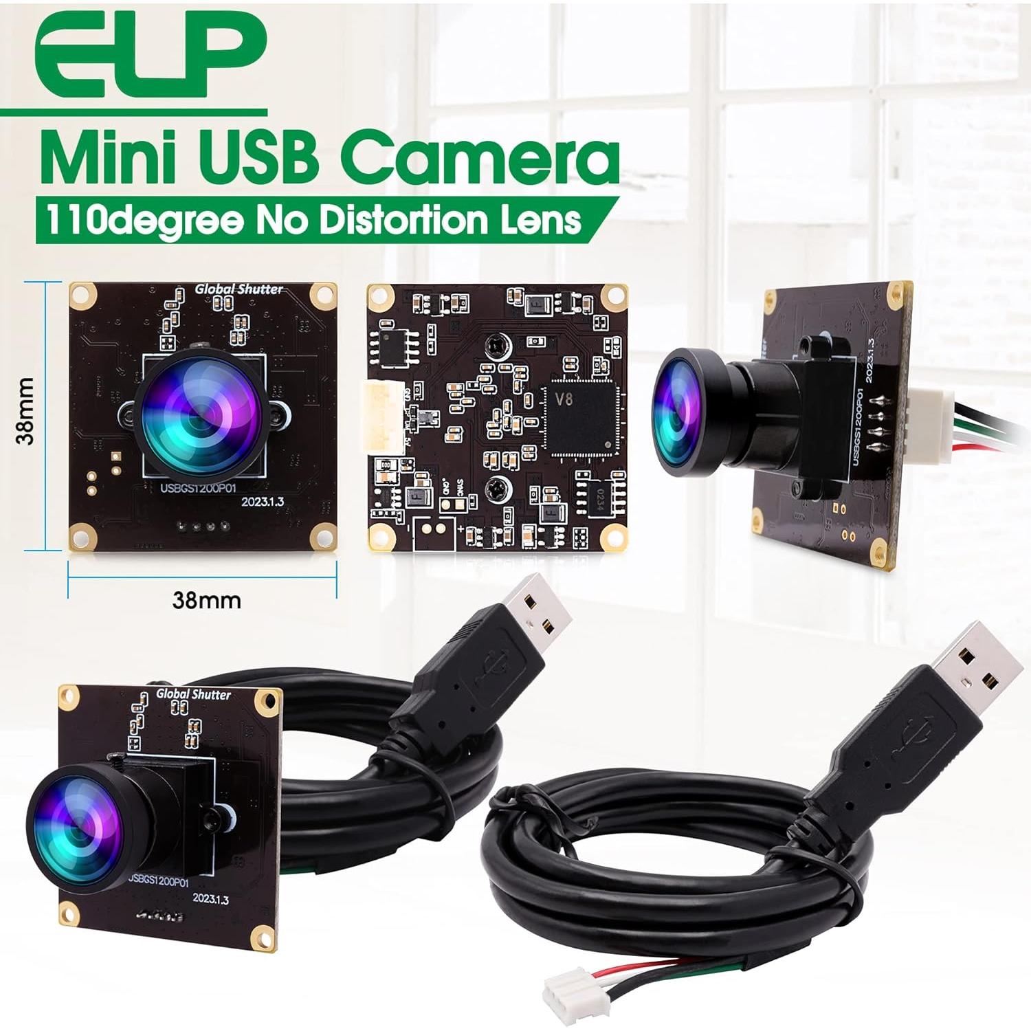 Cámara USB 1080P IEights con Lente Gran Angular 120°