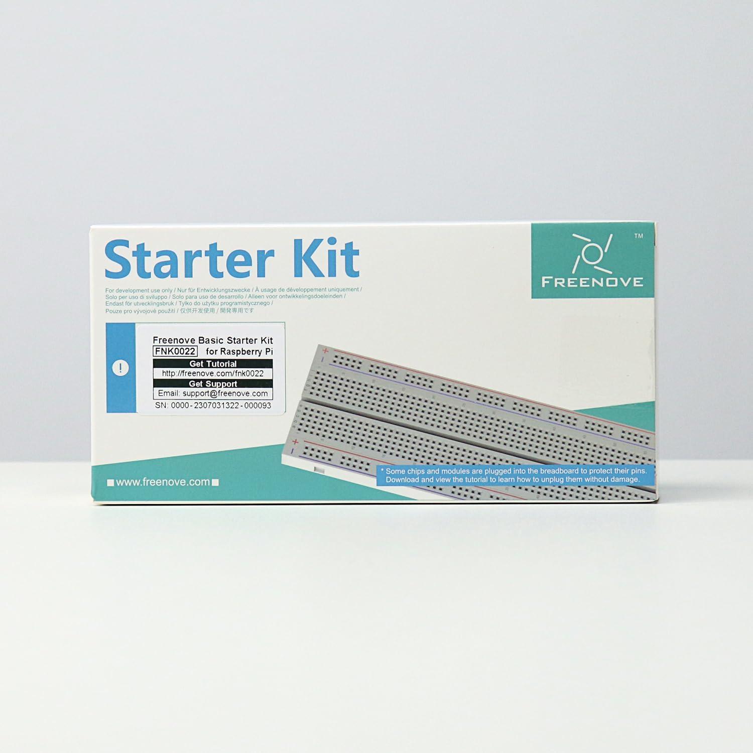 Kit de Inicio Freenove para Raspberry Pi 5/400/4B/3B+ - 146 Artículos