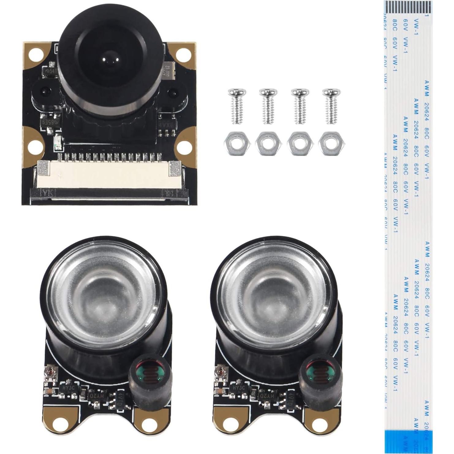 Cámara de Visión Diurna y Nocturna MELIFE 5MP para Raspberry Pi