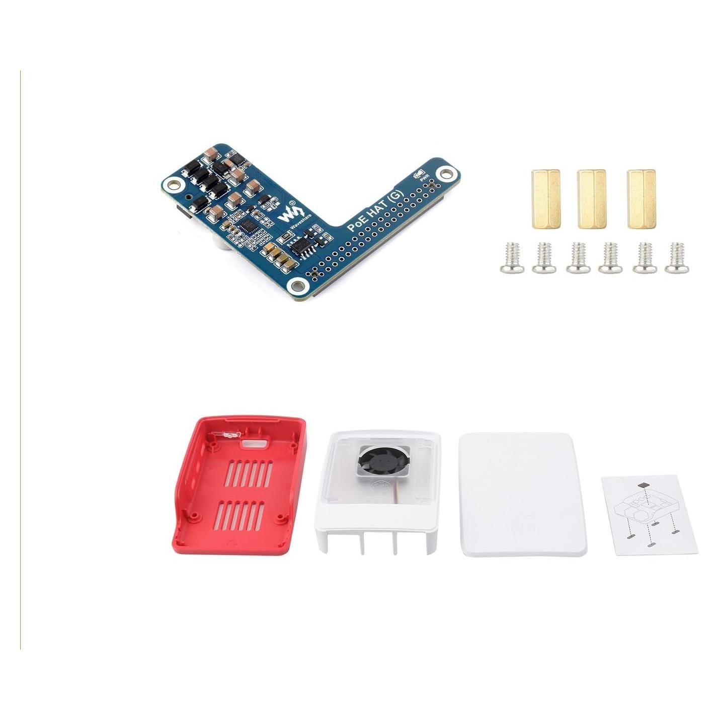 PoE HAT (G) Waveshare para Raspberry Pi 5 con Caja Oficial