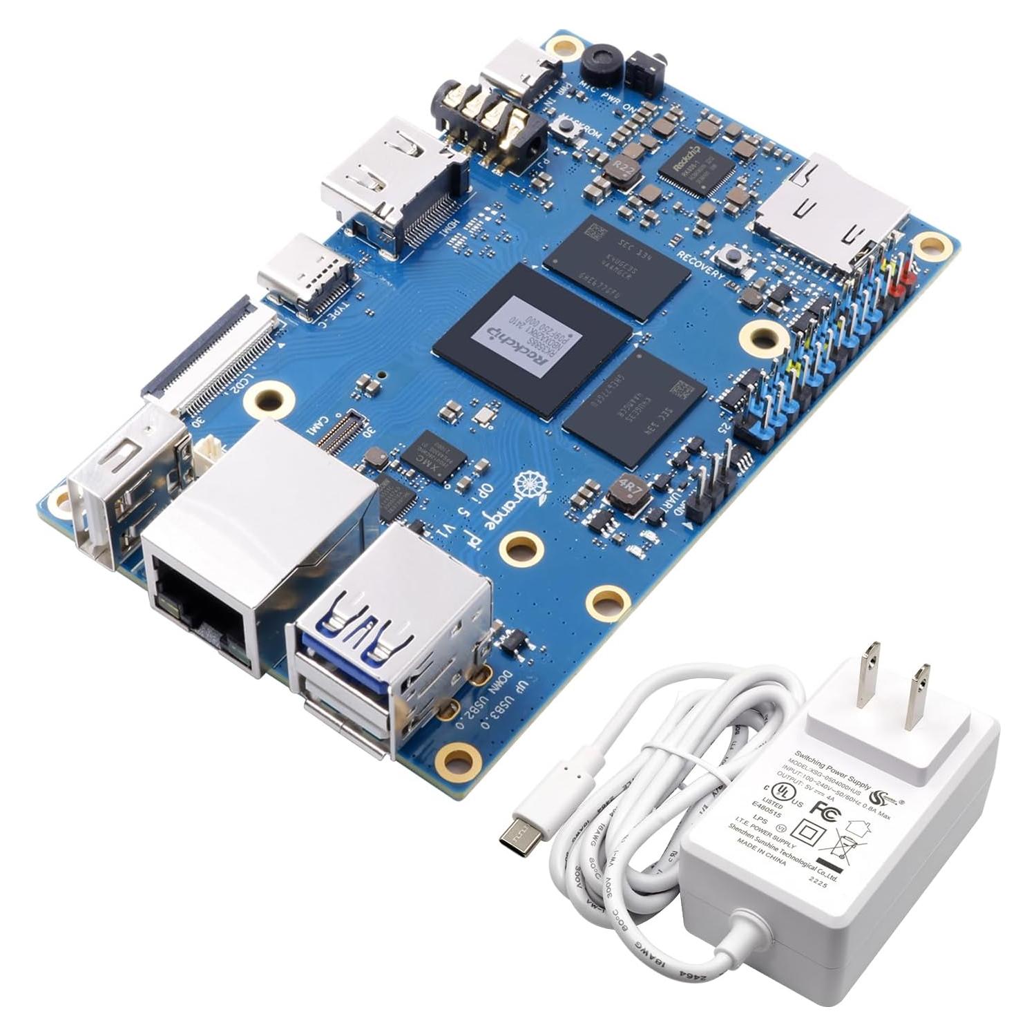 Mini PC Orange Pi 5 4GB Rockchip RK3588S 8 Núcleos 64 Bit