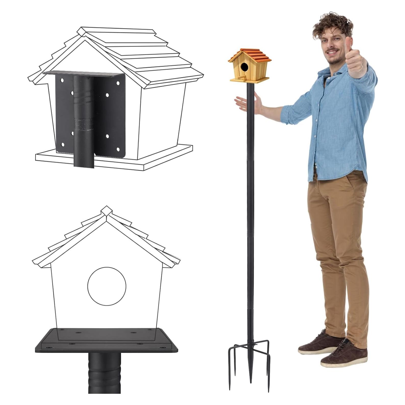 Poste para Comedero de Aves PAMASE 172,72 cm Ajustable