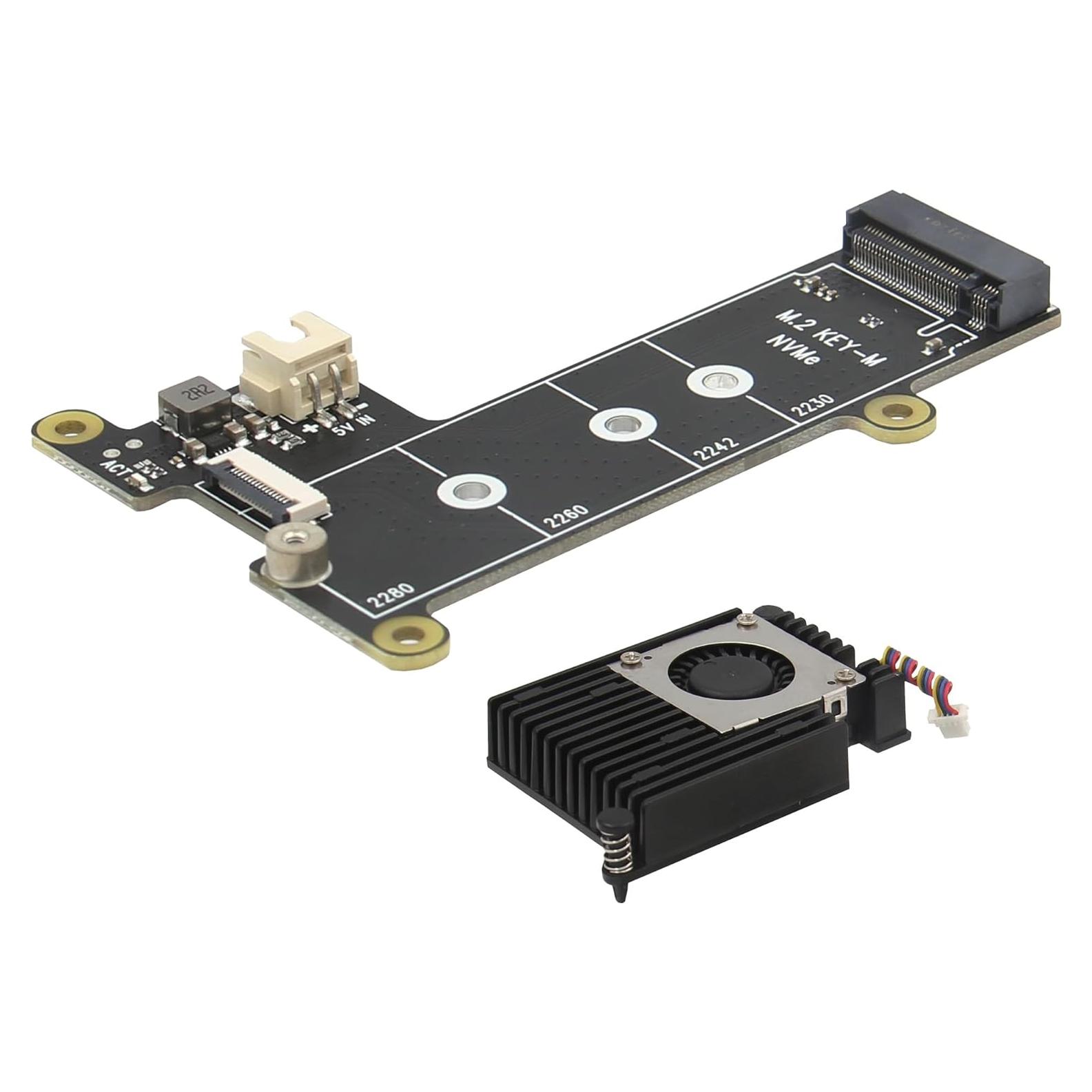 Geekworm X1001 Placa HAT PCIe M.2 NVMe para Raspberry Pi 5