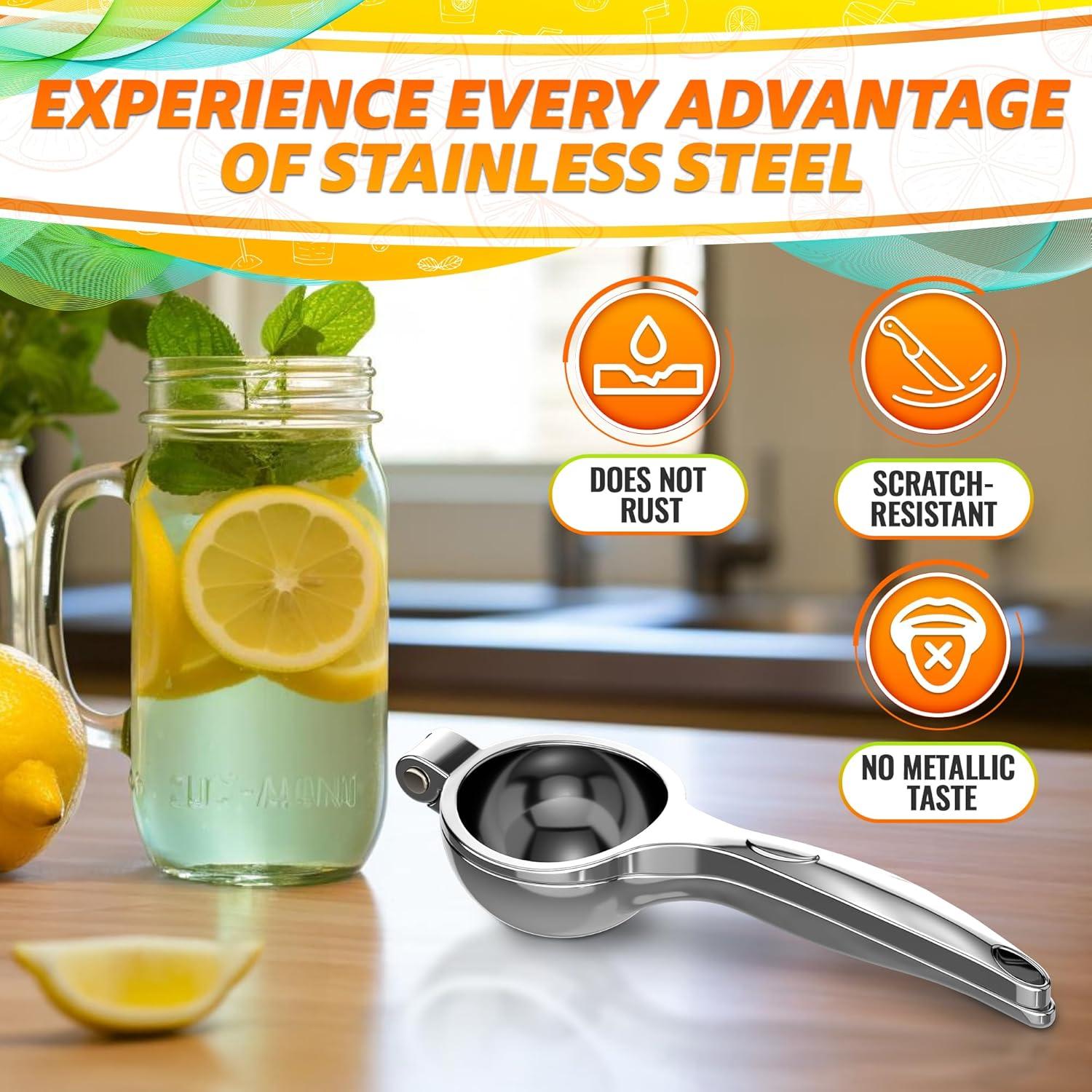 Exprimidor de Limón LEGLO de Acero Inoxidable 21 cm Manual