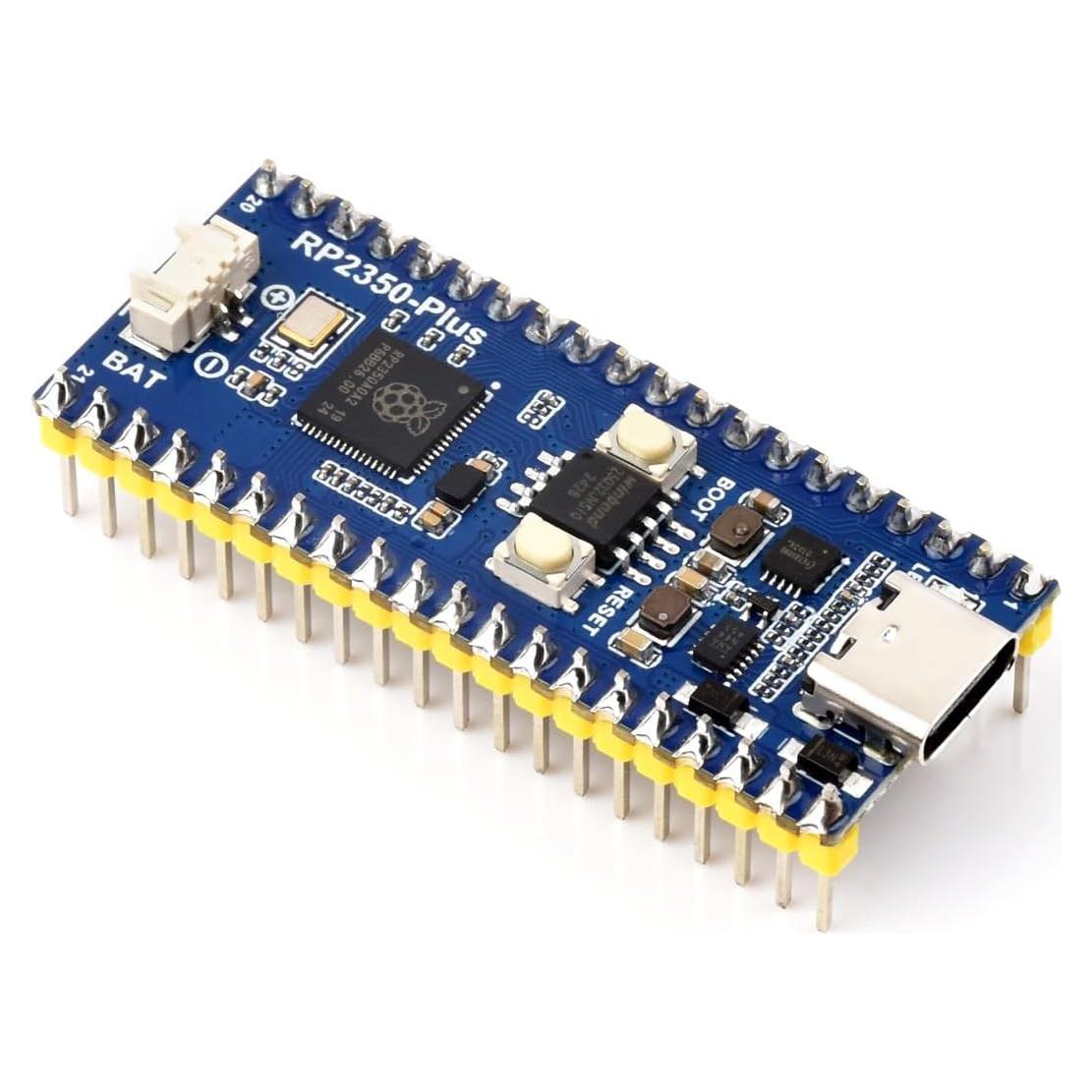 Placa de Desarrollo Waveshare RP2350-Plus Doble Núcleo 7.11x5.1cm