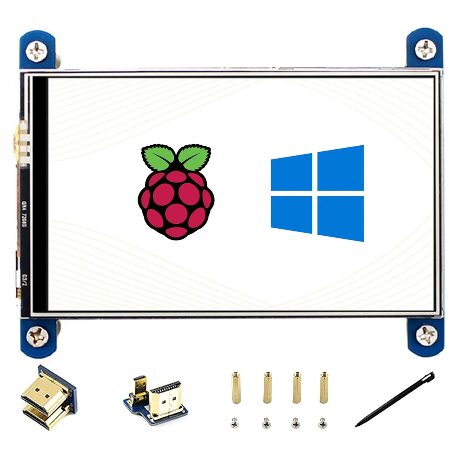 Pantalla LCD HDMI 4" Waveshare IPS Táctil 480x800 Raspberry Pi