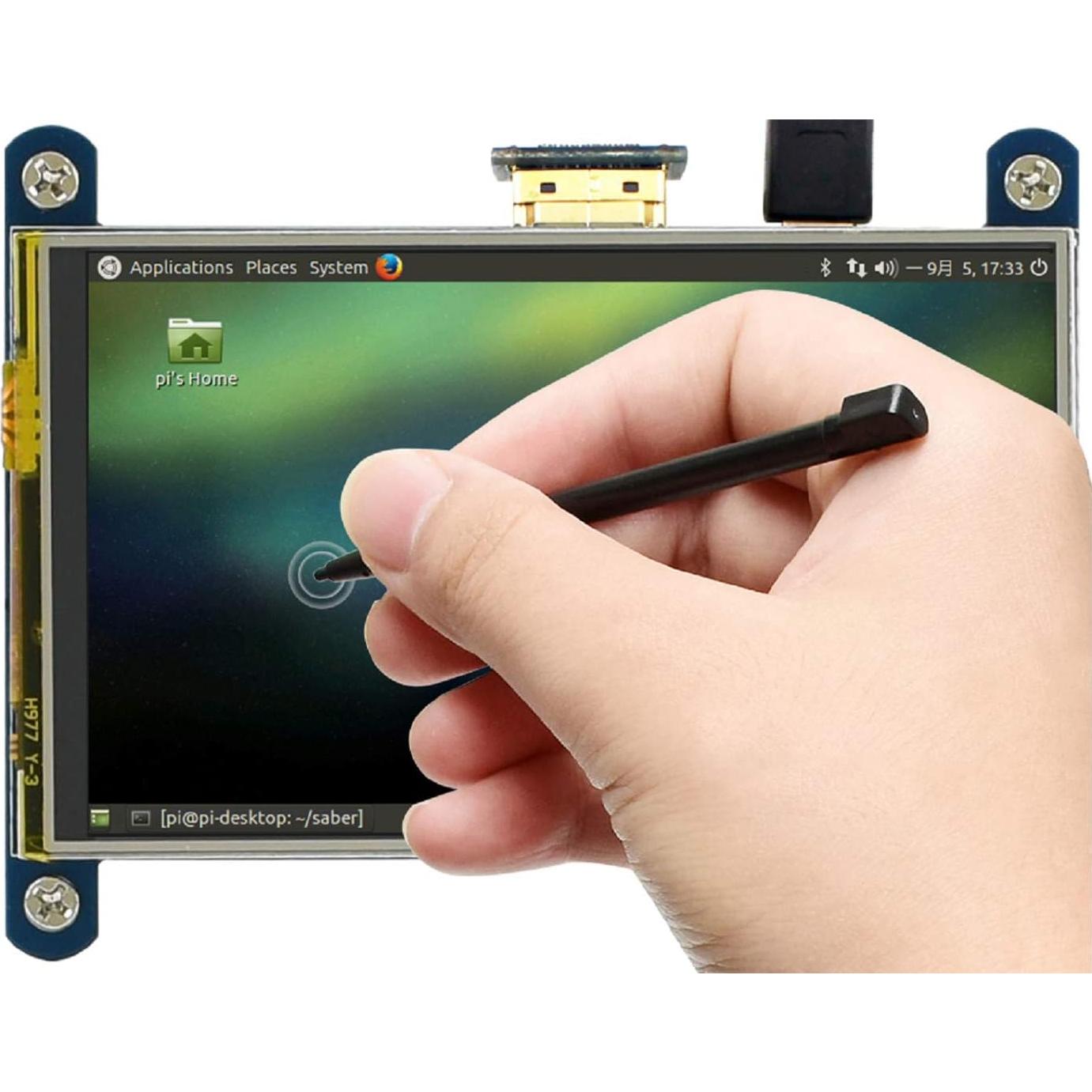 Pantalla LCD HDMI 4" Waveshare IPS Táctil 480x800 Raspberry Pi