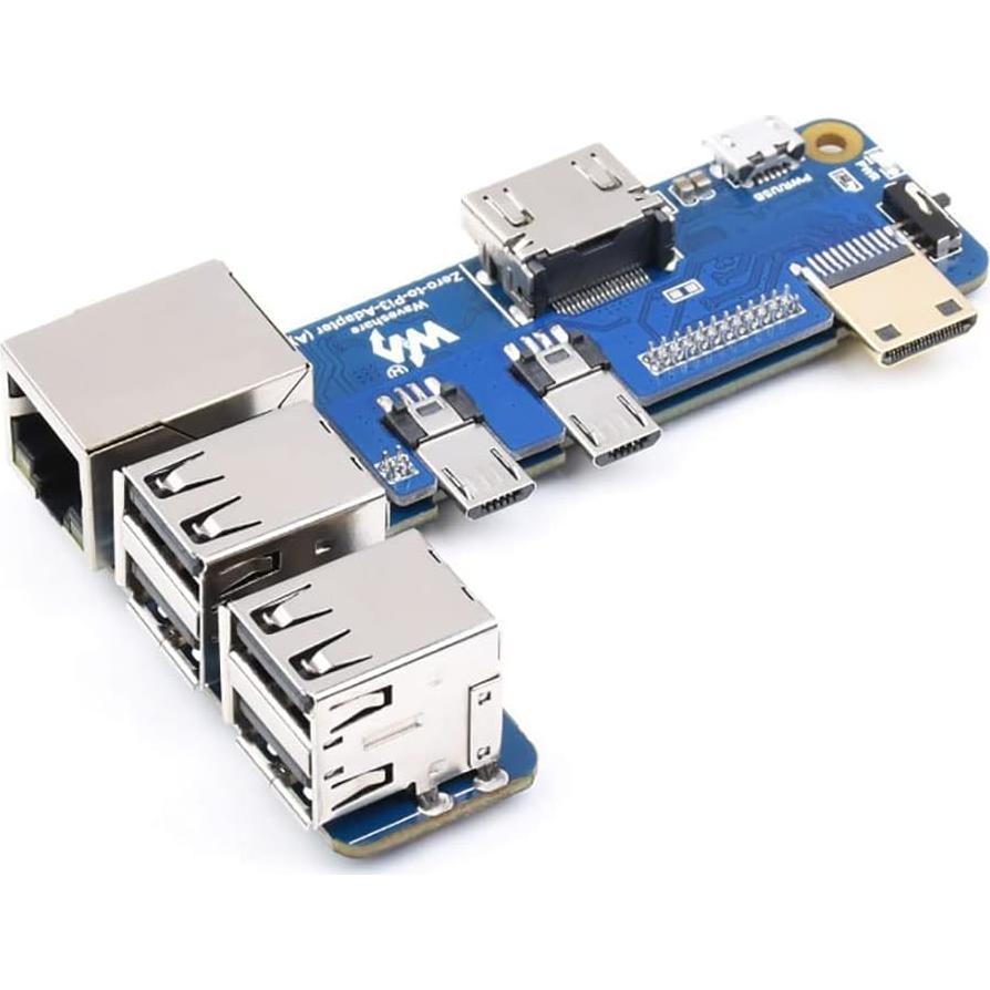 Adaptador Raspberry Pi Zero a 3B Coolwell - USB, Ethernet RJ45