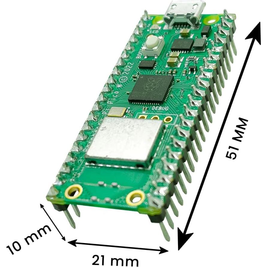 Raspberry Pi Pico W - Microcontrolador Inalámbrico 9g