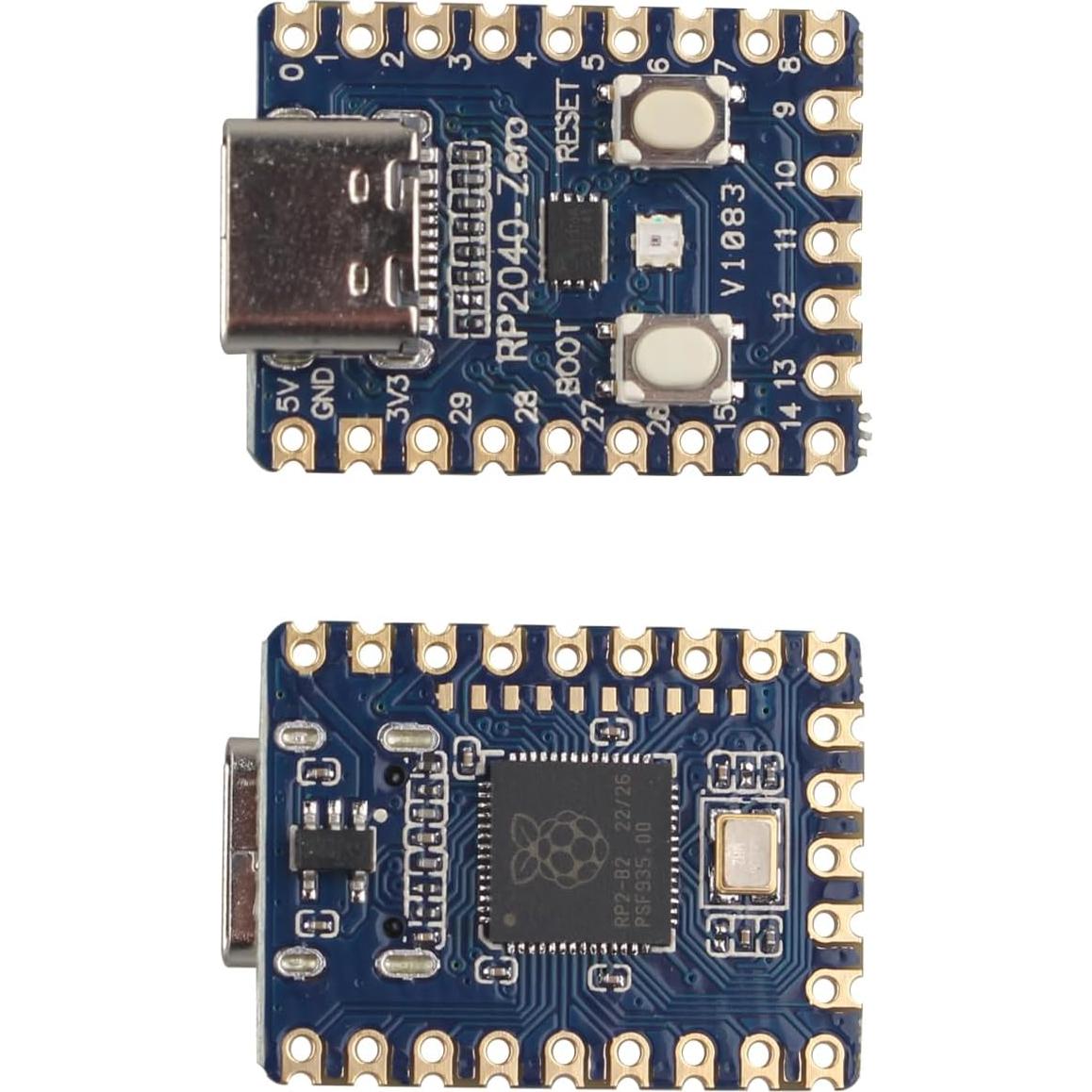 Placa de Desarrollo Mini PICO ZDE RP2040-Zero USB-C 2MB Flash