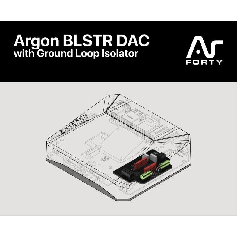 DAC Argon BLSTR con Aislador para Raspberry Pi 5