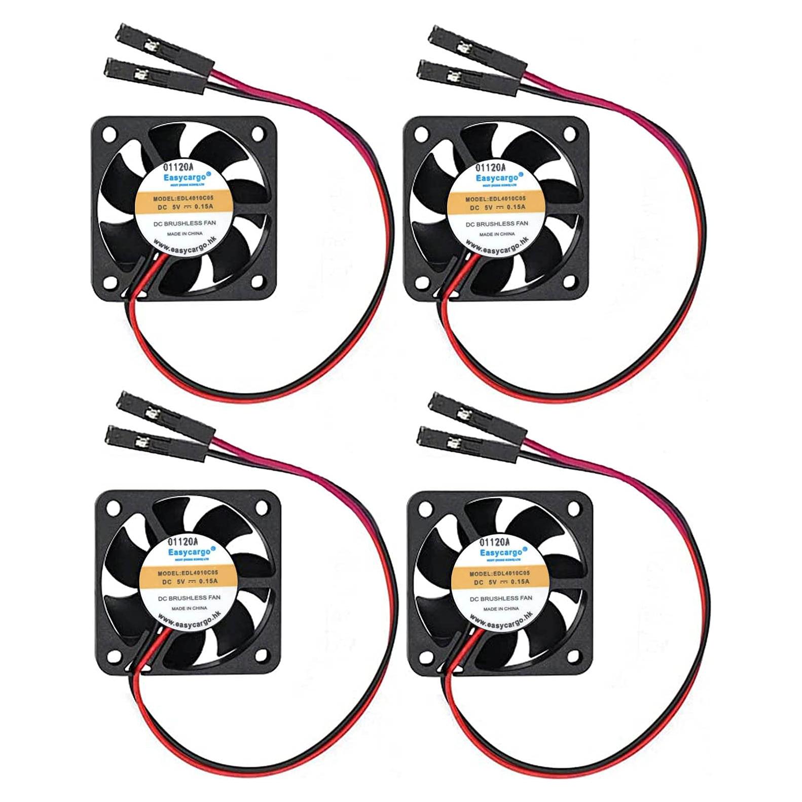 Ventilador 40mm Easycargo para Raspberry Pi 5V DC Silencioso