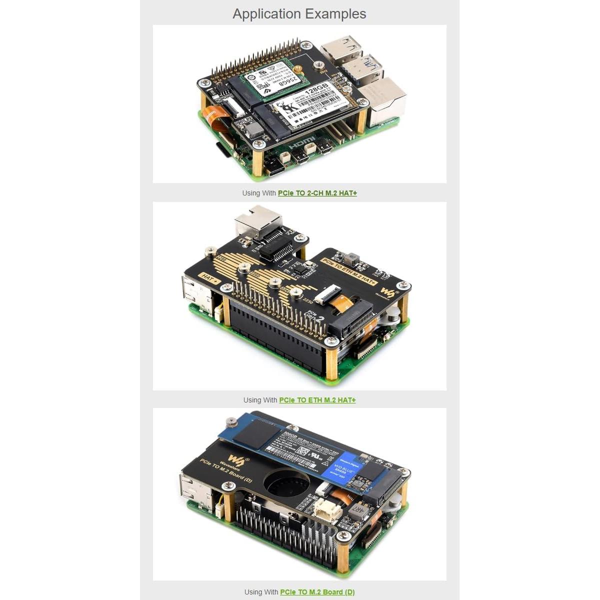 Cable flexible PCIe 40mm Waveshare para Raspberry Pi 5