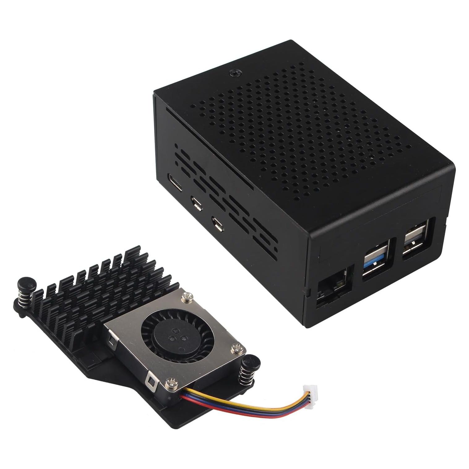 Caja de Aluminio ZDE ZC501 con Enfriador PWM para Raspberry Pi 5