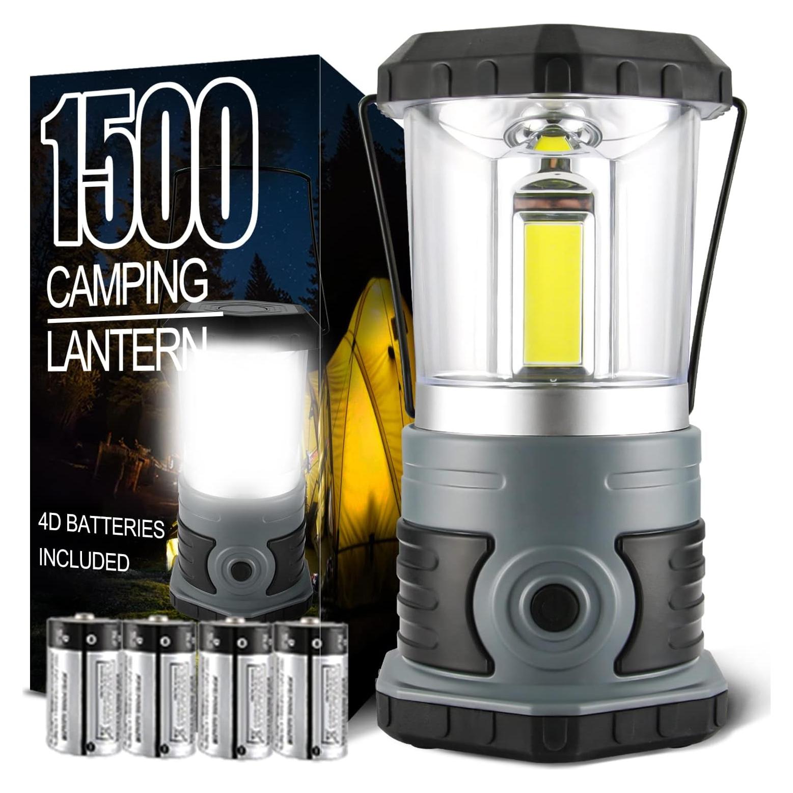 Linterna de Camping LED Monomax 1500 Lúmenes 4 Baterías D
